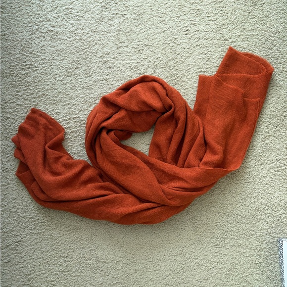 Large Rust Orange Scarf - Picture 1 of 3
